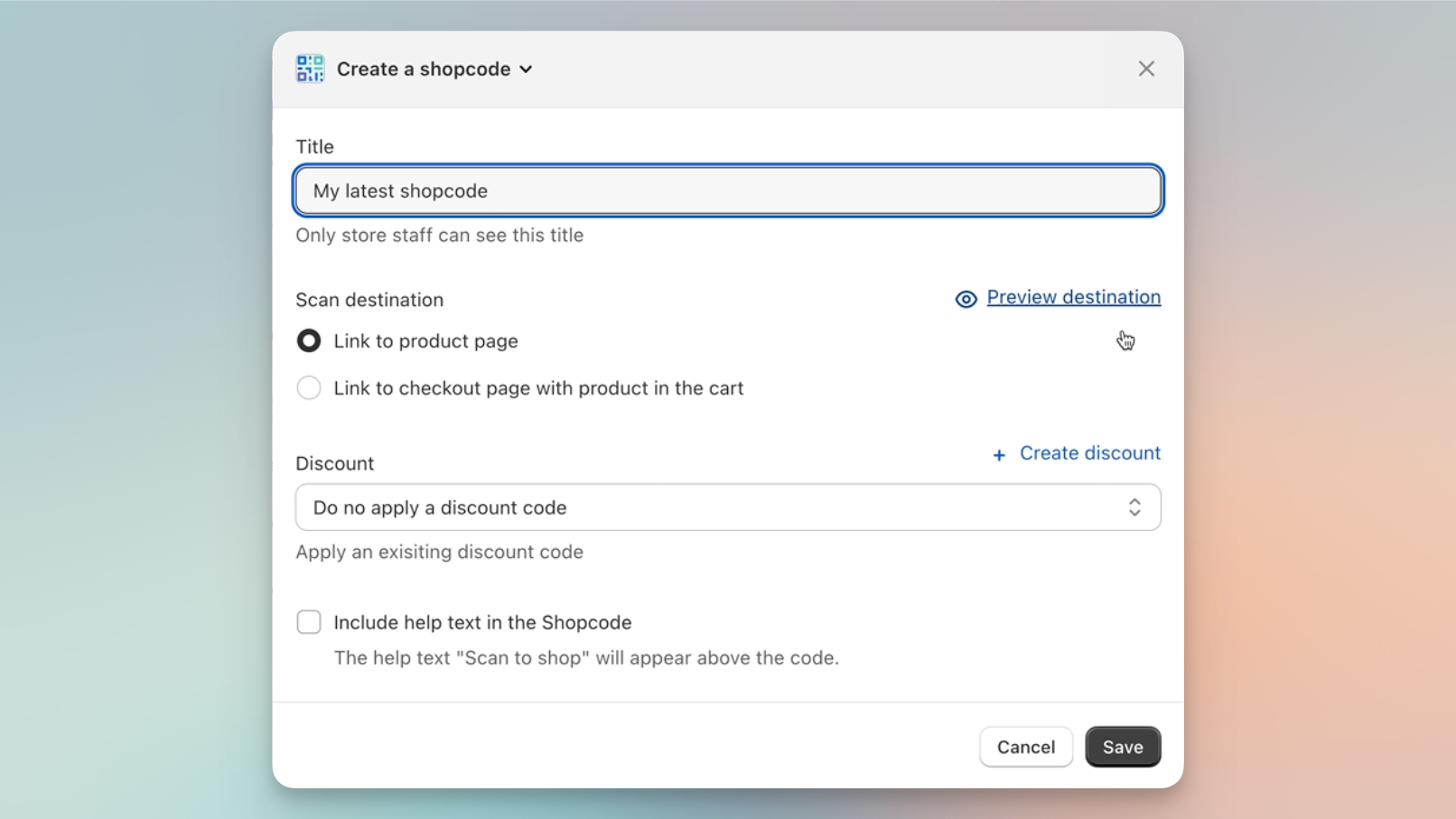 Shopify App Blocks in Shopify admin