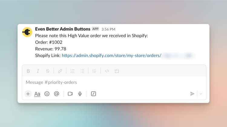 Zapier webhook setup for Shopify in Shopify admin