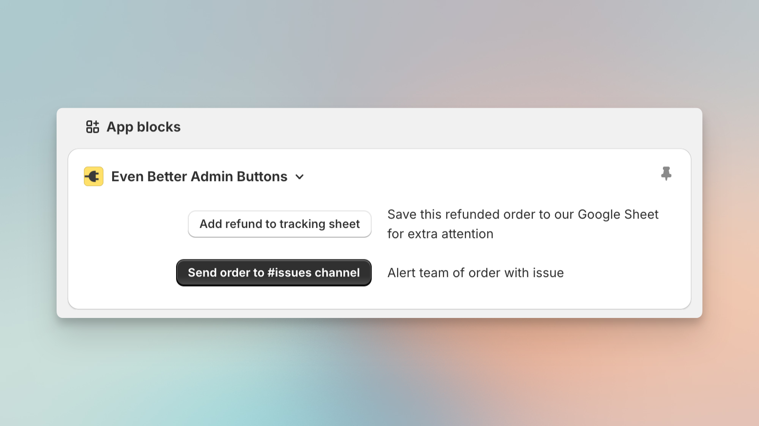 Customizing Shopify admin in Shopify admin