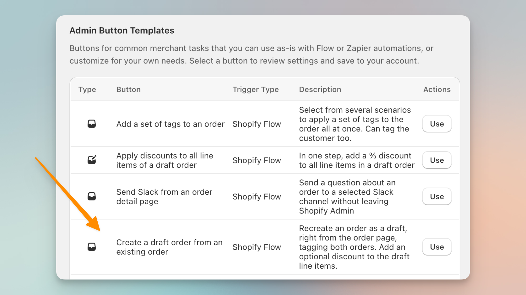 Creating a draft order from an existing order in Shopify admin